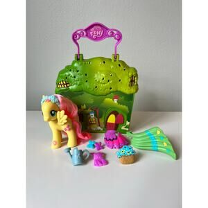My Little Pony Friendship is Magic FlutterShy Cottage Playset Complete Set